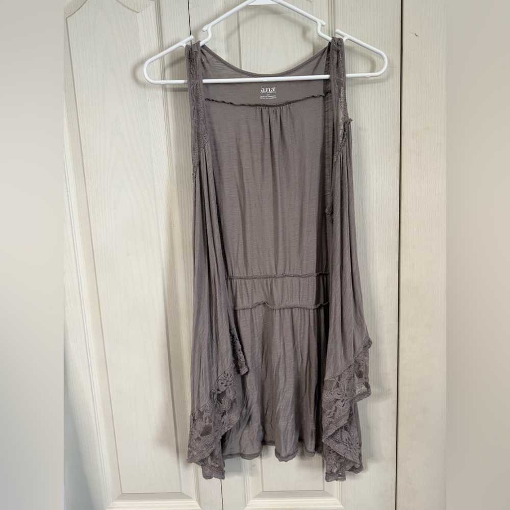 a.n.a Taupe Sleeveless Top